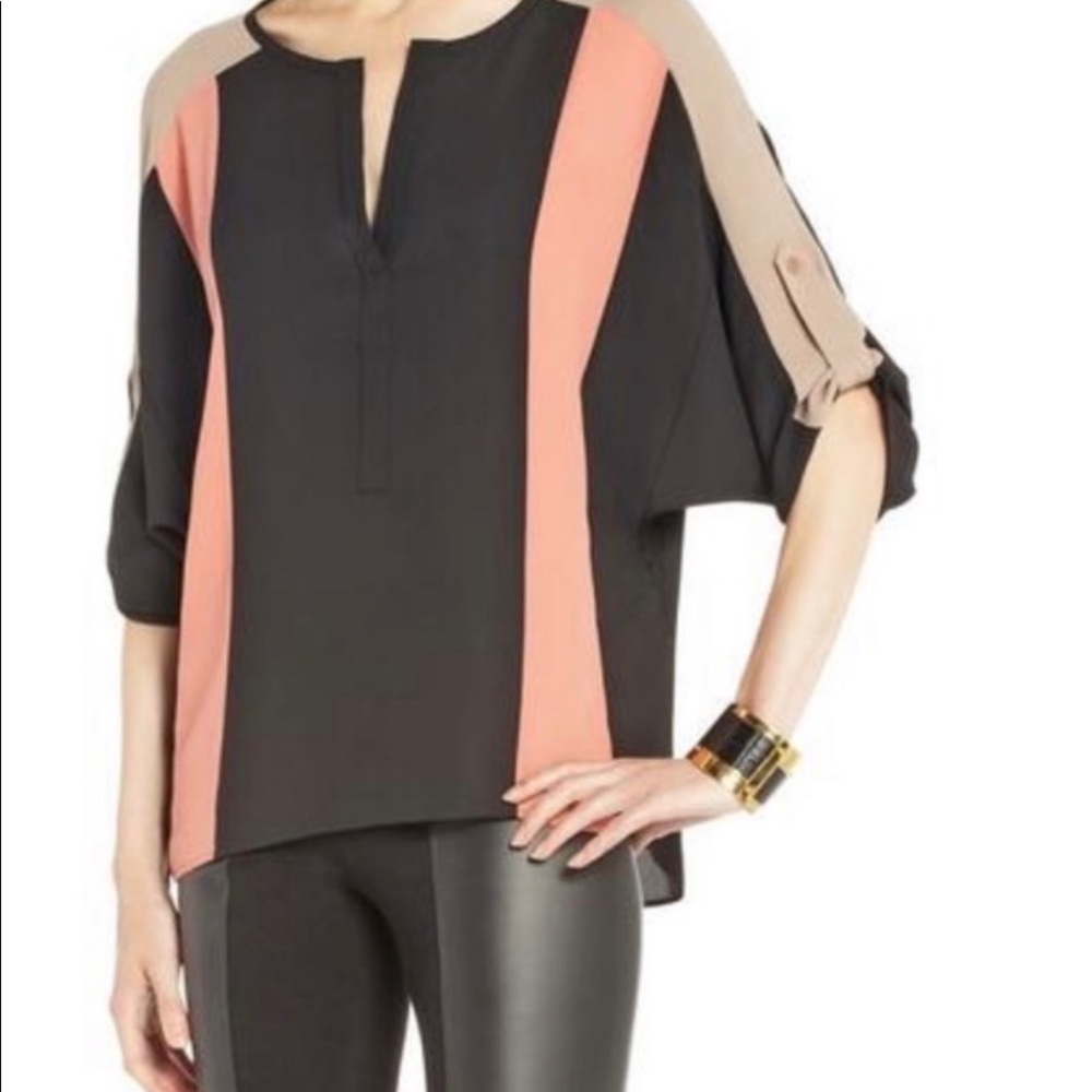 BCBG MaxAzria Jane Top. Cutout Back.